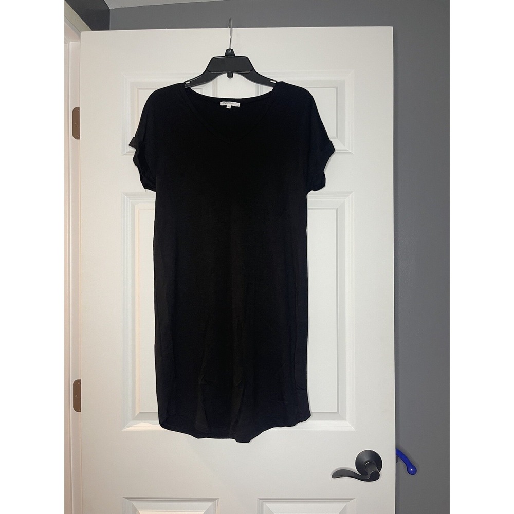 Antistar Short Sleeve Mini t shirt dress black small